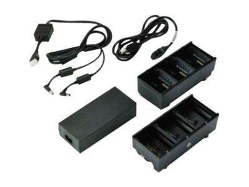 Zebra 3-Slot Battery Charger Connected via Y Cable
