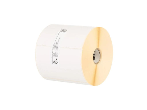 Zebra 800284-605 Z-Perform 1000D Direct Thermal Paper Labels Uncoated Permanent Adhesive 25 mm Core Perforation (12-Pack)
