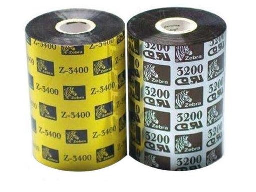 Zebra ribbon 3200 wax/resin - Ribbons refill (Thermische Überführung) Schwarz