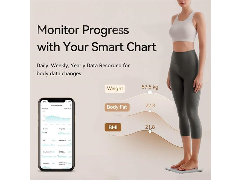 Zenith Analysewaage Smart Scale - Bodyscanner Dunkelgrau