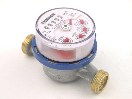 Zenner ETKD-N Kaltwasserzähler 30 °C - 3/4x1/2" - 2,5 m3 - Klasse B