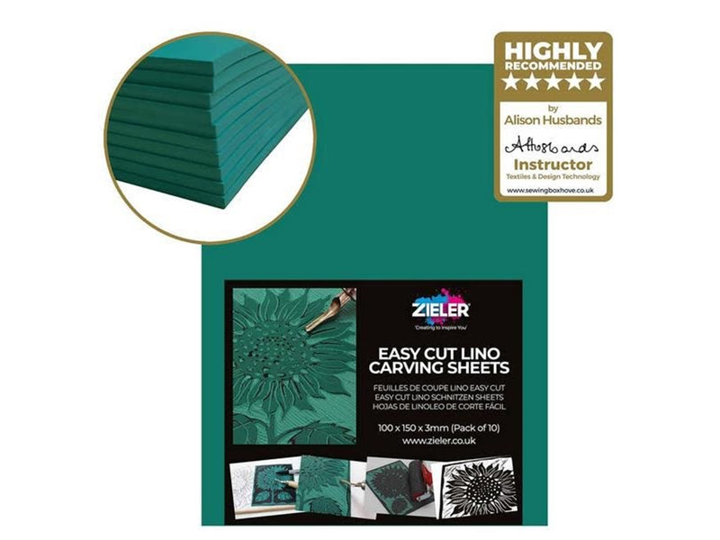 Zieler Linoleum sheet A6 10 pcs.