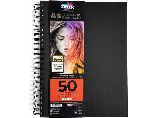 Zieler Sketchbook HardcoverSPIRAL A5 150g