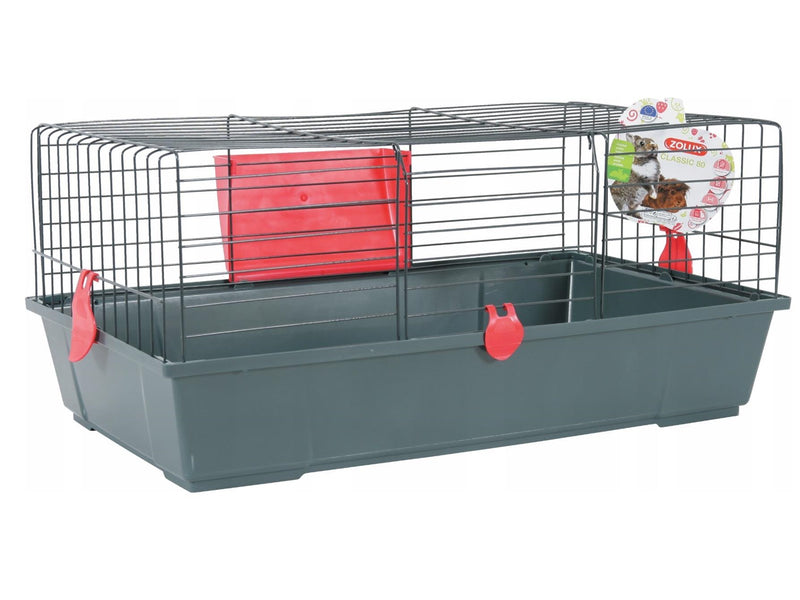 Zolux Classic 80 grey/red - cage for rodents