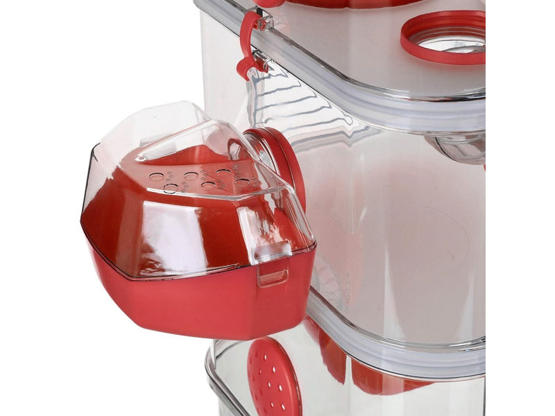 Zolux Rody3 Trio - rodent cage - Red