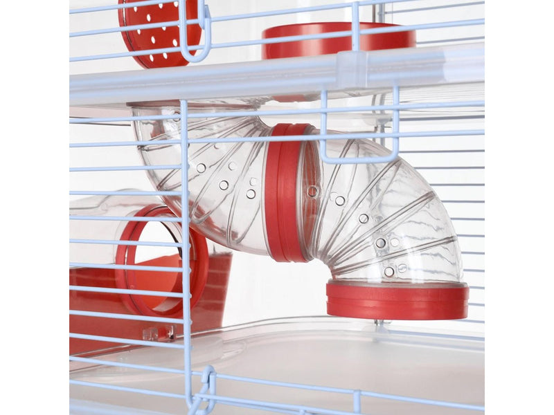 Zolux Rody3 Trio - rodent cage - Red