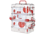 Zolux Rody3 Trio - rodent cage - Red