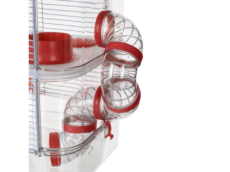 Zolux Rody3 Trio - rodent cage - Red