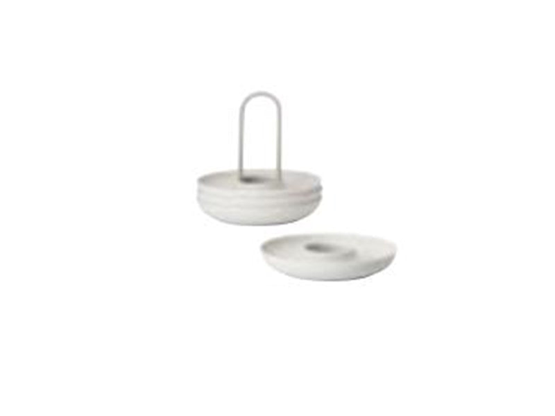 Zone Denmark - Singles Egg Cups with Holder - Warm Grey - Set of 4