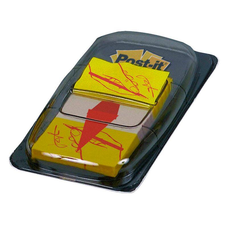 Post-it® Index Haftmarker gelb 'Unterschrift' 50 Streifen