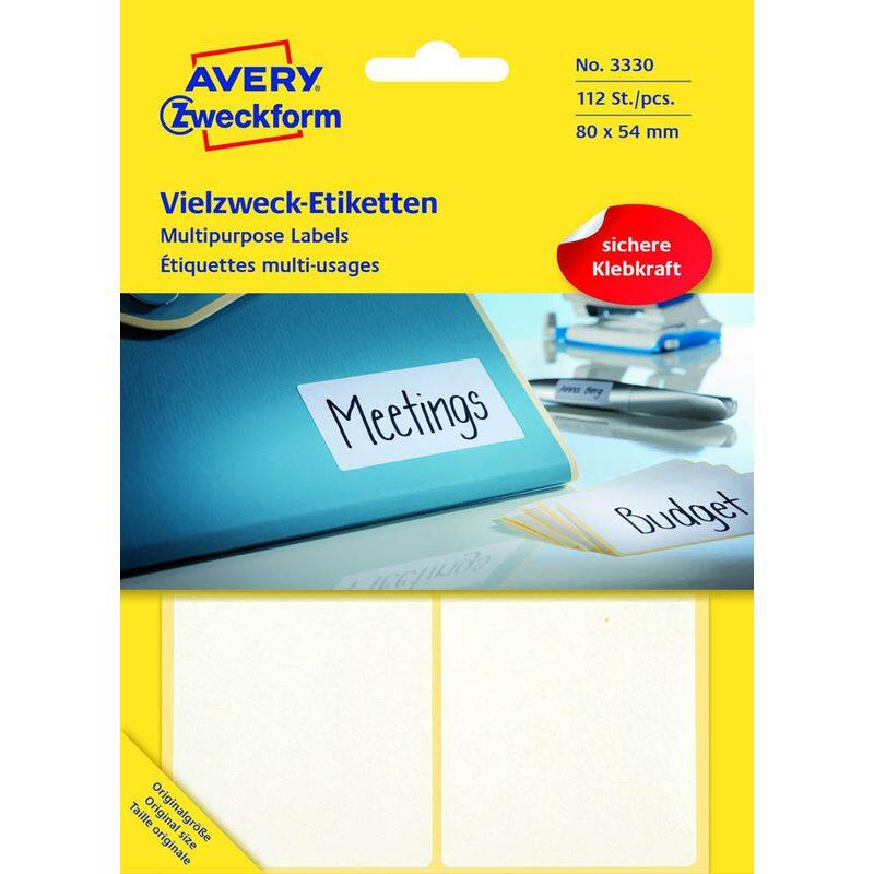 AVERY Zweckform Etiketten 80,0 x 54,0 mm