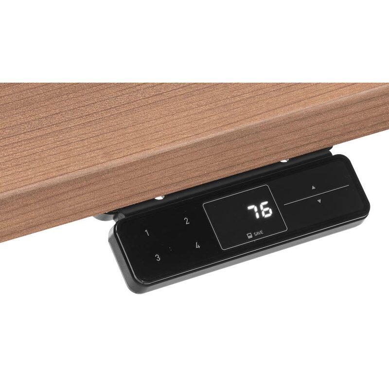 HAMMERBACHER XBHM19 höhenverstellbarer Schreibtisch 65,0 - 130,0 cm - elektrisch nussbaum / grafit