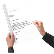 Expro Klemmschienen mit Abheftleiste transparent DIN A4 30 Blatt
