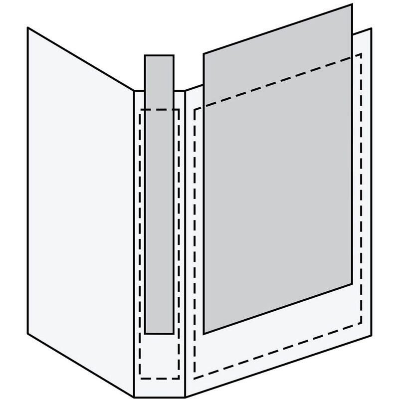 Esselte Präsentationsringbücher 2-Ringe DIN A4 5.1 cm weiß