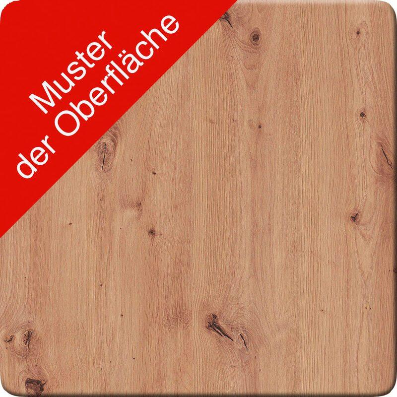 HAMMERBACHER XMKA12 höhenverstellbarer Schreibtisch 70,0 - 120,0 cm - elektrisch asteiche / silber