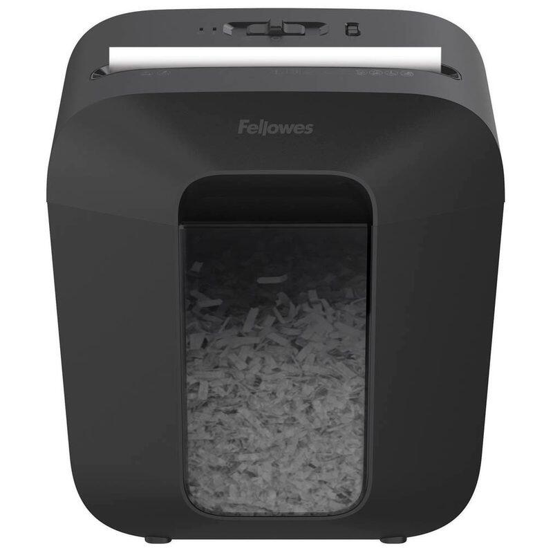 Fellowes Powershred LX25 Aktenvernichter mit Partikelschnitt bis 6 Blatt schwarz