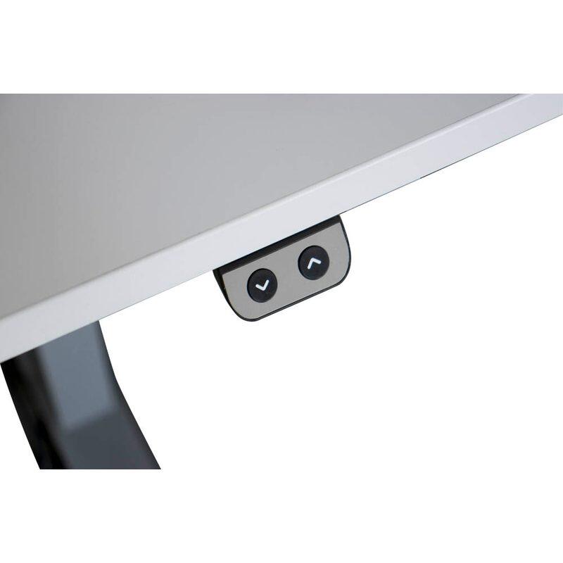 HAMMERBACHER XMKA16 höhenverstellbarer Schreibtisch 70,0 - 120,0 cm - elektrisch beton / grafit