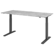 HAMMERBACHER XMKA19 höhenverstellbarer Schreibtisch 70,0 - 120,0 cm - elektrisch beton / grafit
