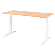 HAMMERBACHER XMKA19 höhenverstellbarer Schreibtisch 70,0 - 120,0 cm - elektrisch eiche / weiß