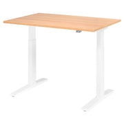 HAMMERBACHER XMKA12 höhenverstellbarer Schreibtisch 70,0 - 120,0 cm - elektrisch eiche / weiß