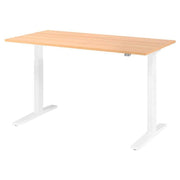 HAMMERBACHER XMKA16 höhenverstellbarer Schreibtisch 70,0 - 120,0 cm - elektrisch eiche / weiß