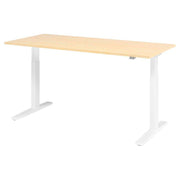 HAMMERBACHER XMKA19 höhenverstellbarer Schreibtisch 70,0 - 120,0 cm - elektrisch ahorn / weiß