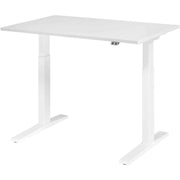 HAMMERBACHER XMKA12 höhenverstellbarer Schreibtisch 70,0 - 120,0 cm - elektrisch weiß / weiß