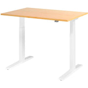 HAMMERBACHER XMKA12 höhenverstellbarer Schreibtisch 70,0 - 120,0 cm - elektrisch ahorn / weiß