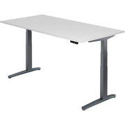 HAMMERBACHER XBHM2E höhenverstellbarer Schreibtisch 65,0 - 130,0 cm - elektrisch weiß / grafit