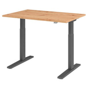 HAMMERBACHER XMKA12 höhenverstellbarer Schreibtisch 70,0 - 120,0 cm - elektrisch asteiche / grafit