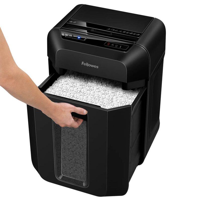 Fellowes Automax 90M Aktenvernichter mit Partikelschnitt