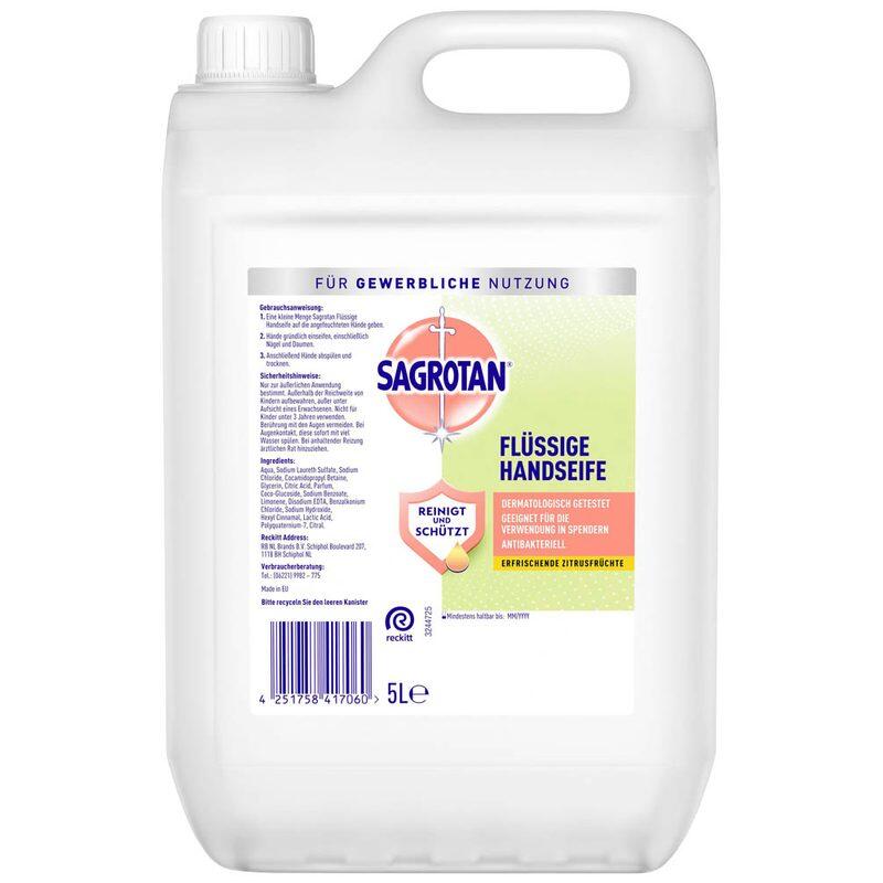 SAGROTAN® Flüssigseife Zitrusfrüchte 5,0 l