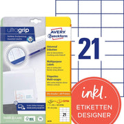 AVERY Zweckform Etiketten 6174 weiß 70,0 x 42,3 mm
