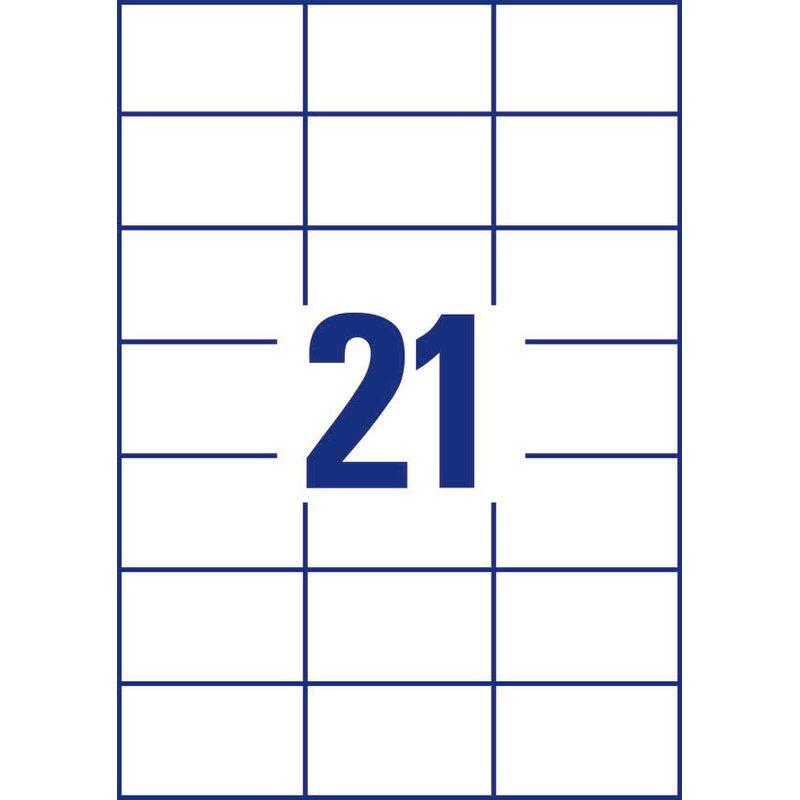 AVERY Zweckform Etiketten 6174 weiß 70,0 x 42,3 mm