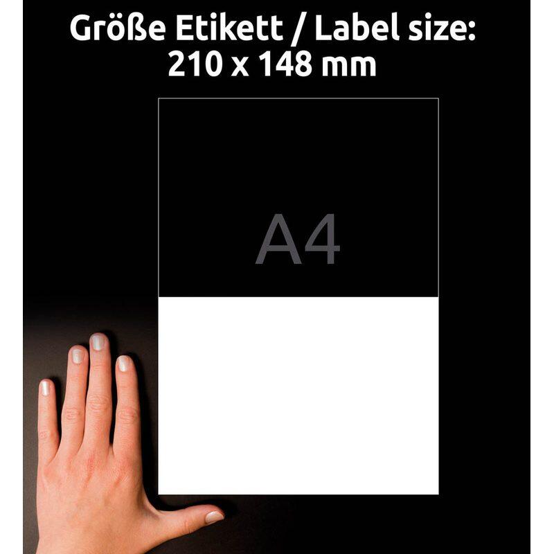 AVERY Zweckform Etiketten 6176 weiß 210,0 x 148,0 mm