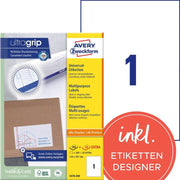 AVERY Zweckform Etiketten 3478-200 weiß 210,0 x 297,0 mm