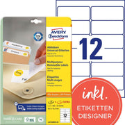 AVERY Zweckform Etiketten L4743REV-25 weiß 99,1 x 42,3 mm