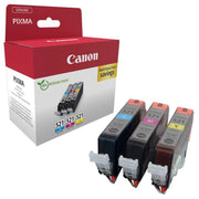Canon Original Tintenpatronen CLI-521 Multipack cyan, magenta, gelb 446 Seiten 9ml (2934B015)