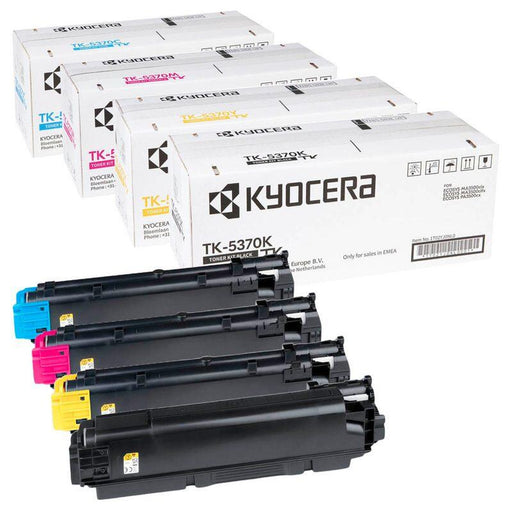 Kyocera Original TK-5370 Toner - 4er Multipack cyan, magenta, gelb, schwarz