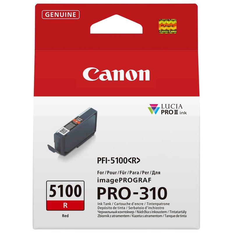 Canon Original PFI-5100 Rot Druckerpatrone - rot 6958C001