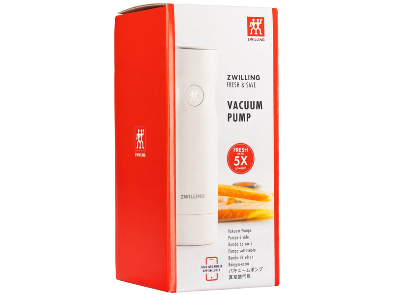 Zwilling Fresh & Save handheld vacuum bag sealer - white