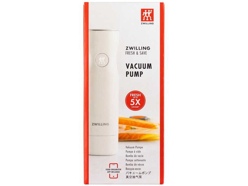 Zwilling Fresh & Save handheld vacuum bag sealer - white