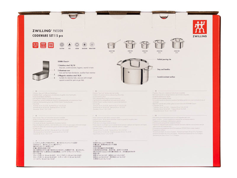 Zwilling Passion pot set - 5 items