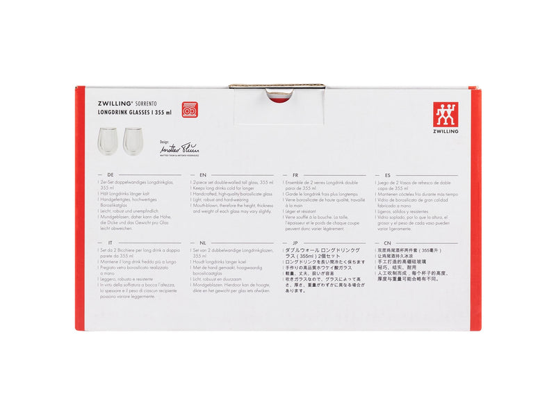 Zwilling - Sorrento Bar Long Drink 350 ml - Set of 2