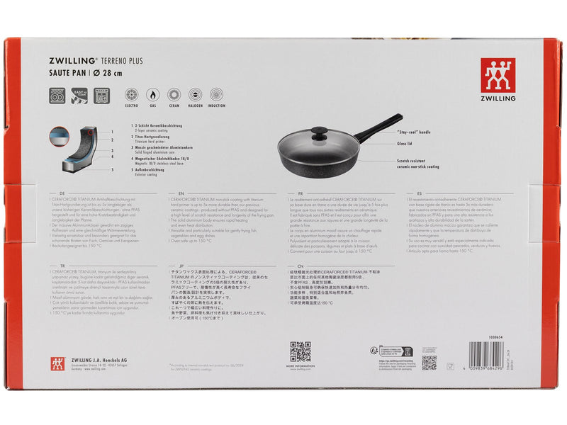 Zwilling - Terreno Plus Ceramic Saute Pan - Gray - 28 cm