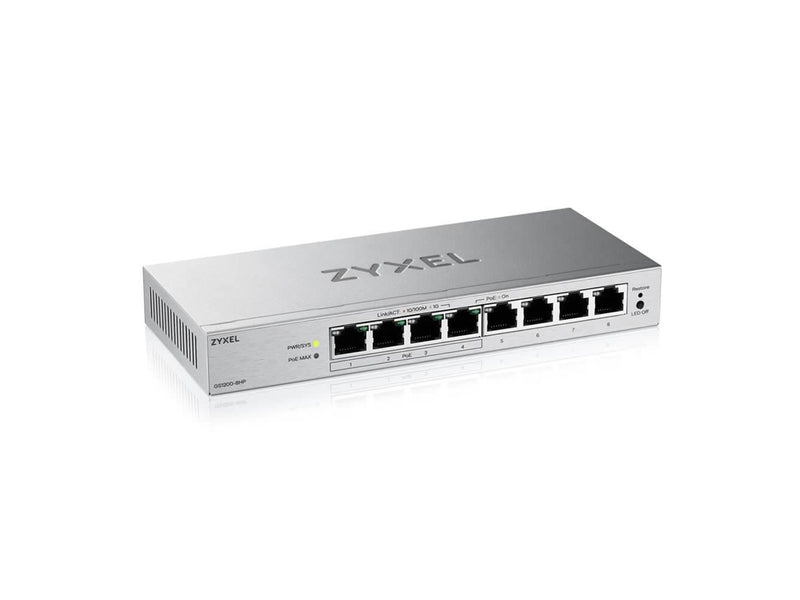 ZyXEL 8-Port Web Managed PoE Gigabit Switch