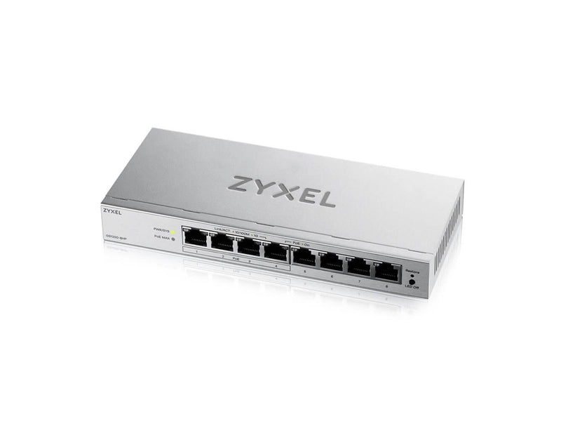 ZyXEL 8-Port Web Managed PoE Gigabit Switch