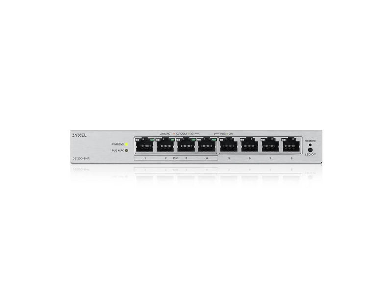 ZyXEL 8-Port Web Managed PoE Gigabit Switch