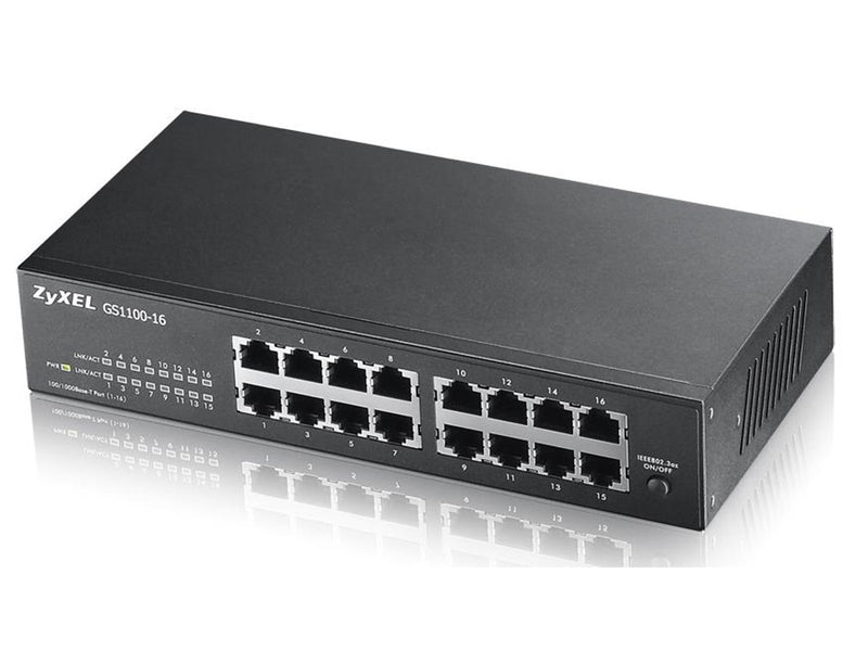 ZyXEL GS-1100-16 V3 16-port GbE Unmanaged Switch