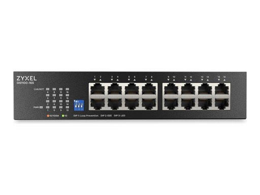 ZyXEL GS1100 Series GS1100-16S - switch - 16 ports - unmanaged - rack-mountable